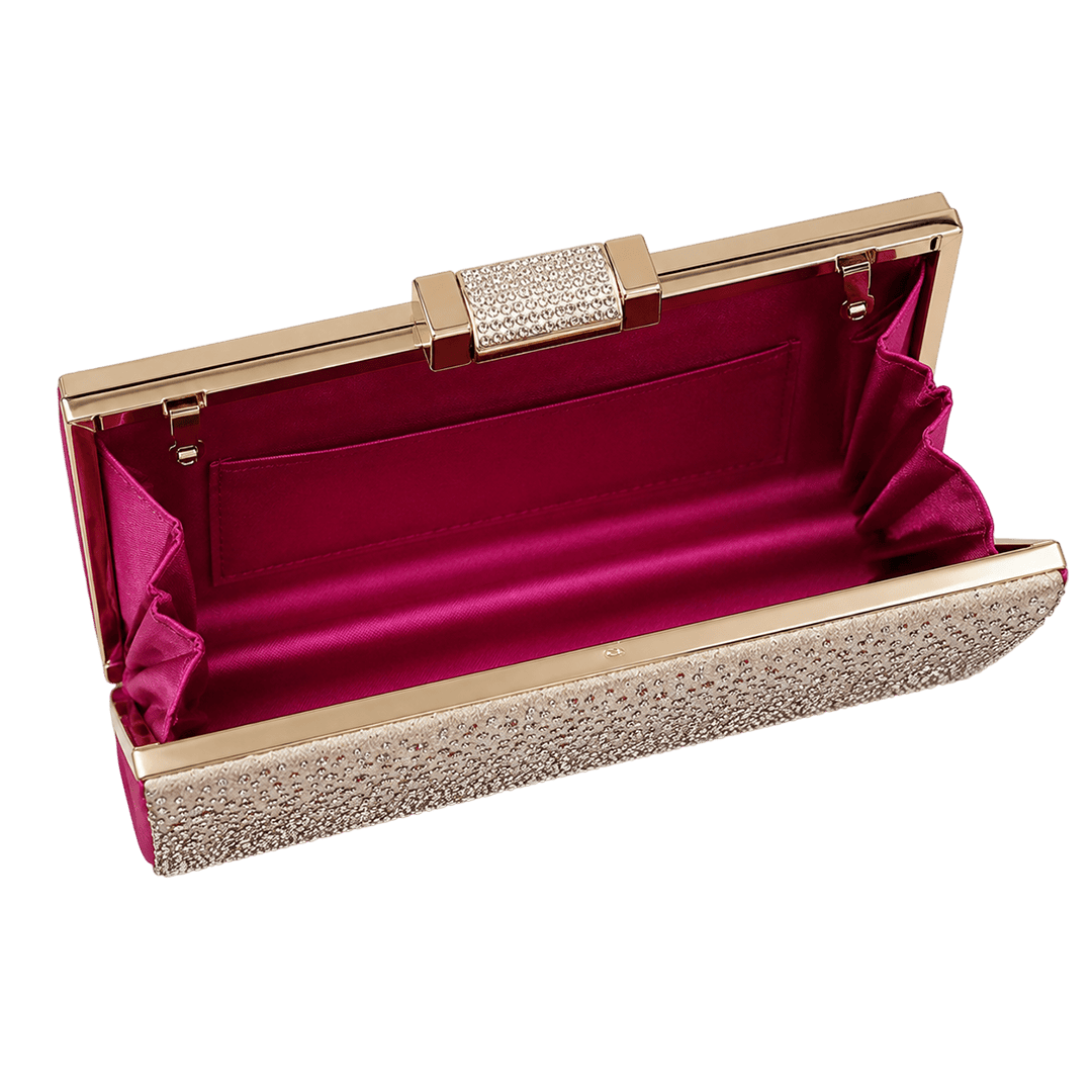 Champagne Crystal Evening Clutch